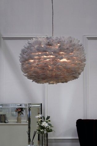 Next lighting: Lipsy Feather Easy Fit Pendant