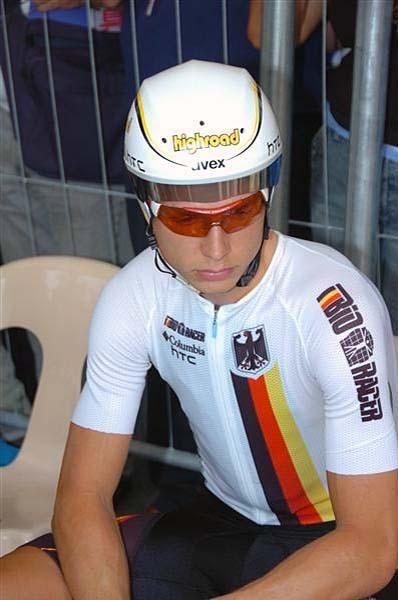 Tony Martin (Germany) looks nervous before the start.