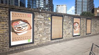 A series of billboard ads for the new muller campaign in collaboration with magic eye illusions