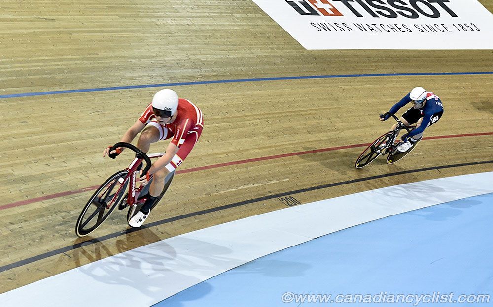 Men Points Race - Niklas Larsen attacks