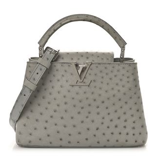 Louis Vuitton Ostrich Capucines Bb Gris