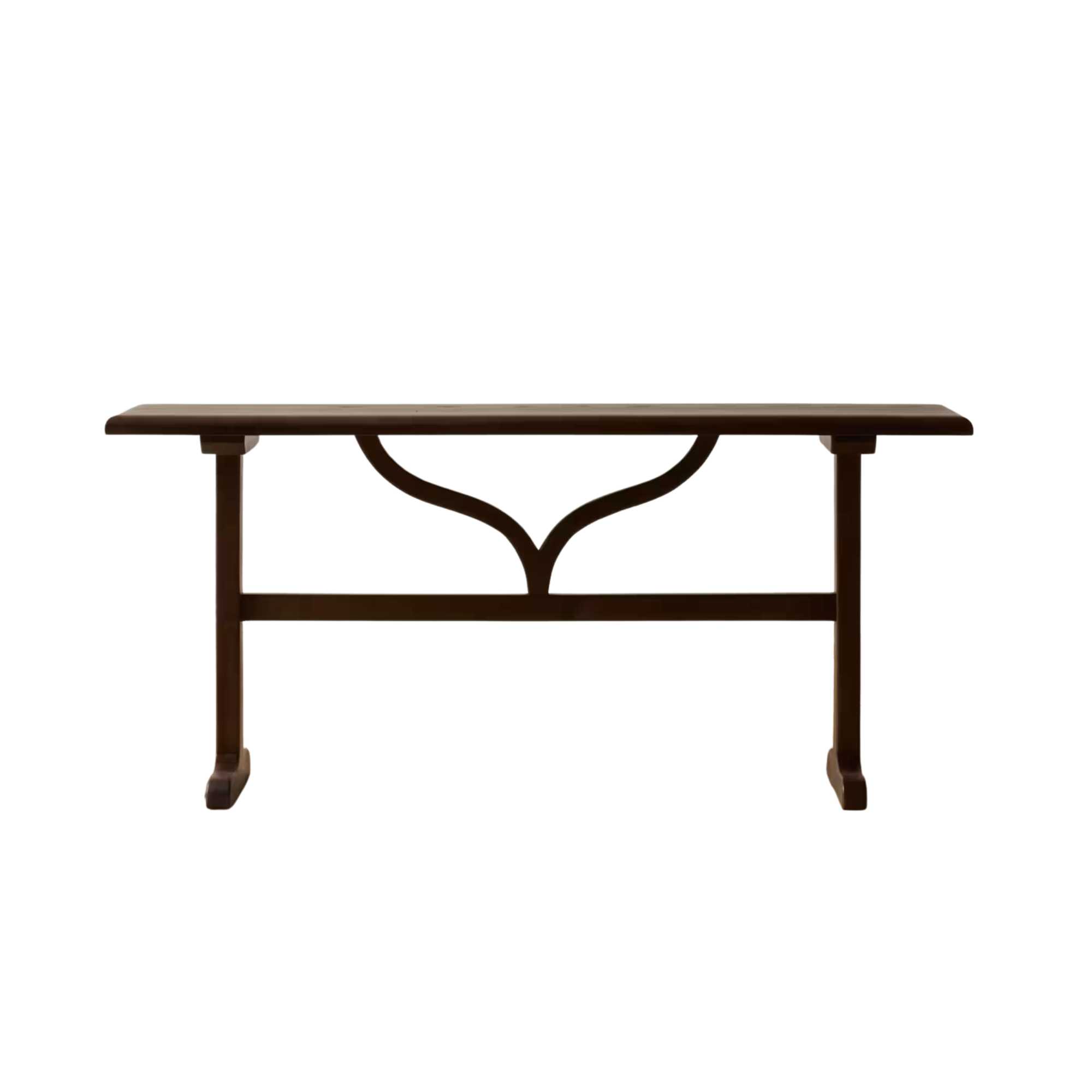 a wooden console table