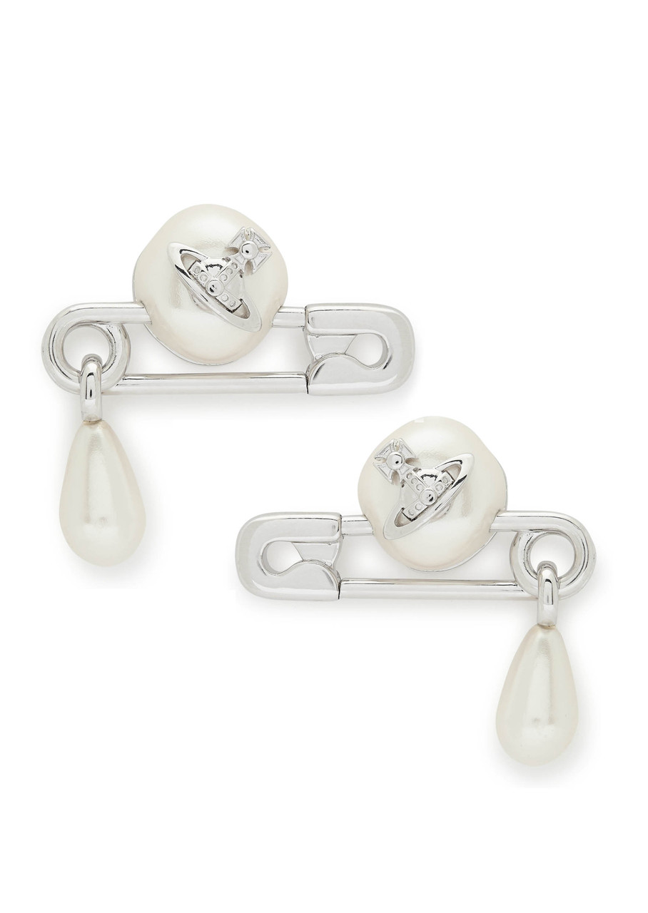 Claude Small Safety-Pin Stud Earrings