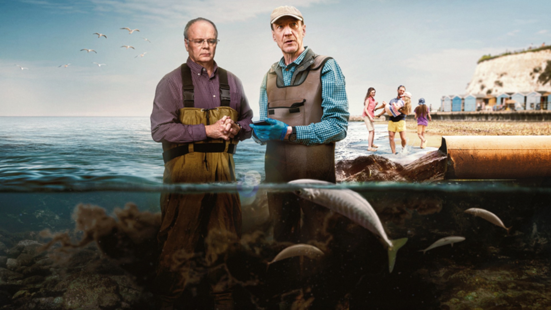 Peter (Jason Watkins) and Ash (David Thewlis) in Dirty Business