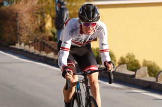 Krists Neilands (Israel Cycling Academy) attacks on the Poggio