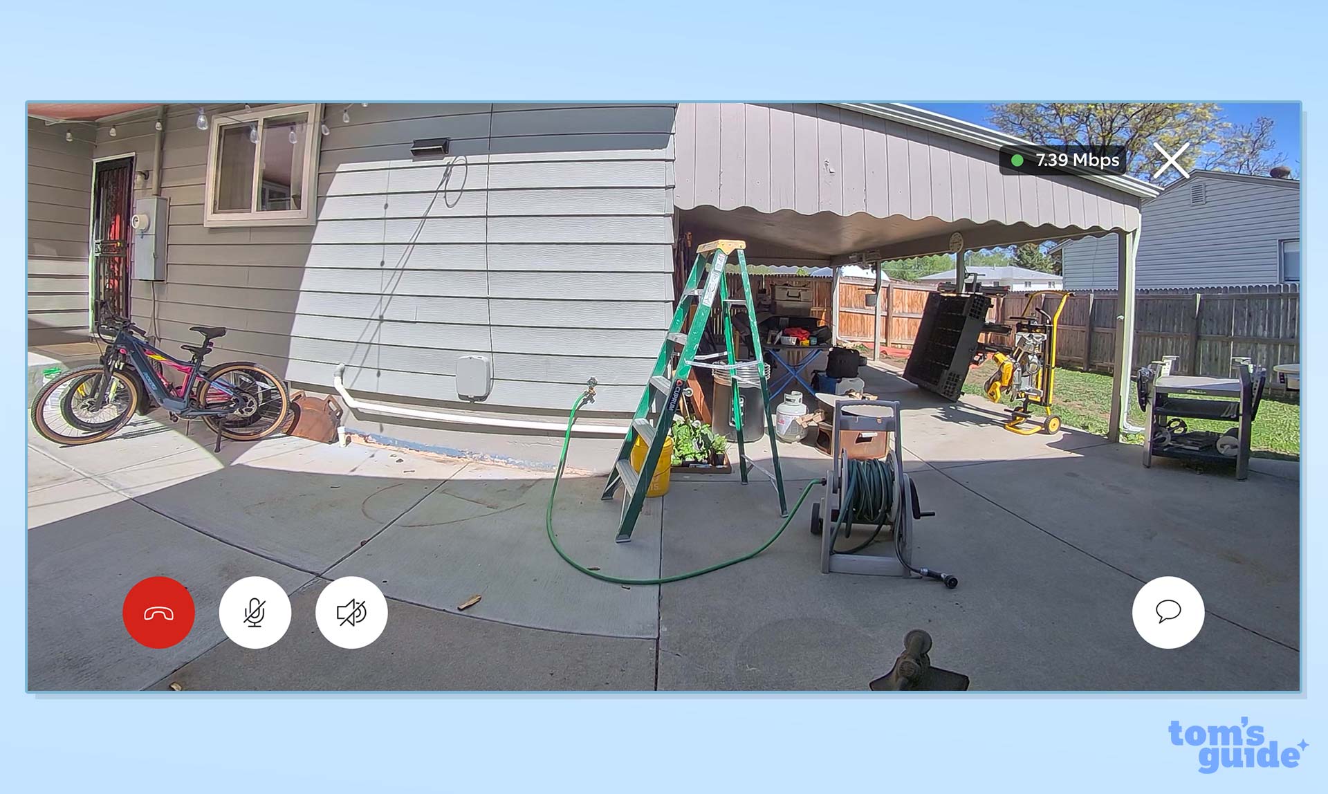 Screenshot from Ring app