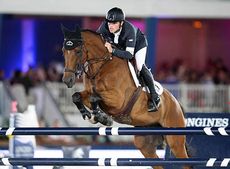 Scott Brash riding Hello Sanctos. Scott Brash on Hello Sanctos Pic by Stefano Grasso/Longines Global Champions Tour