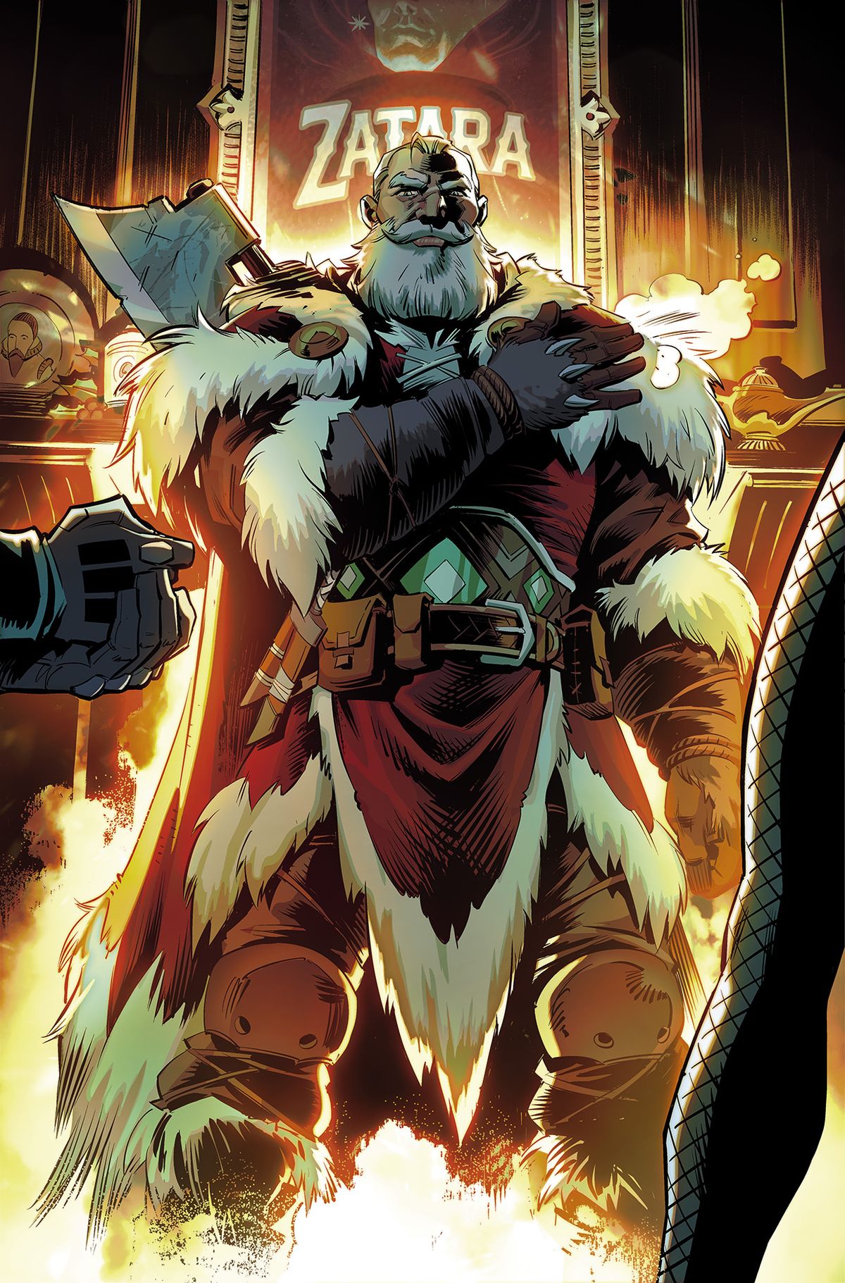 Art from Batman &ndash; Santa Claus: Silent Knight Returns #1.