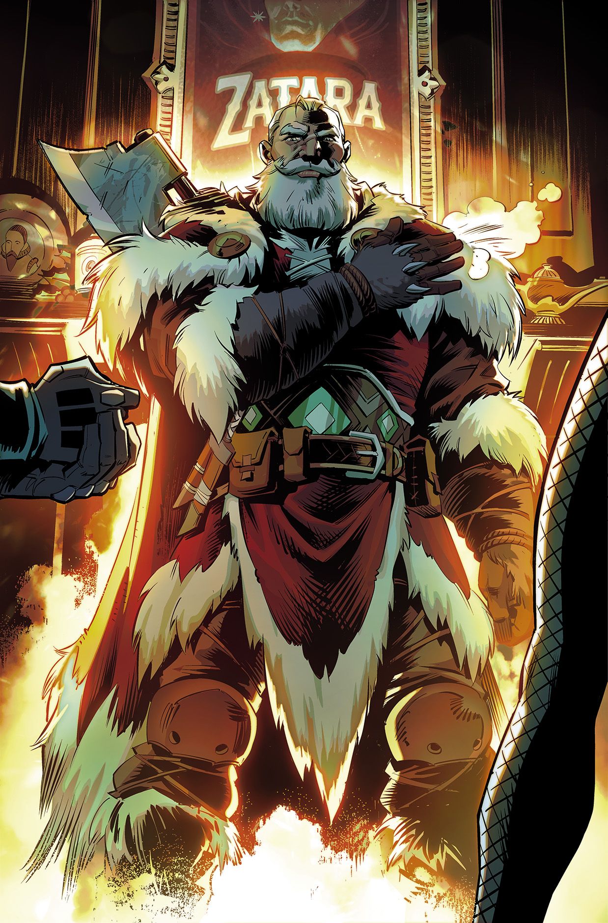 Art from Batman &ndash; Santa Claus: Silent Knight Returns #1.