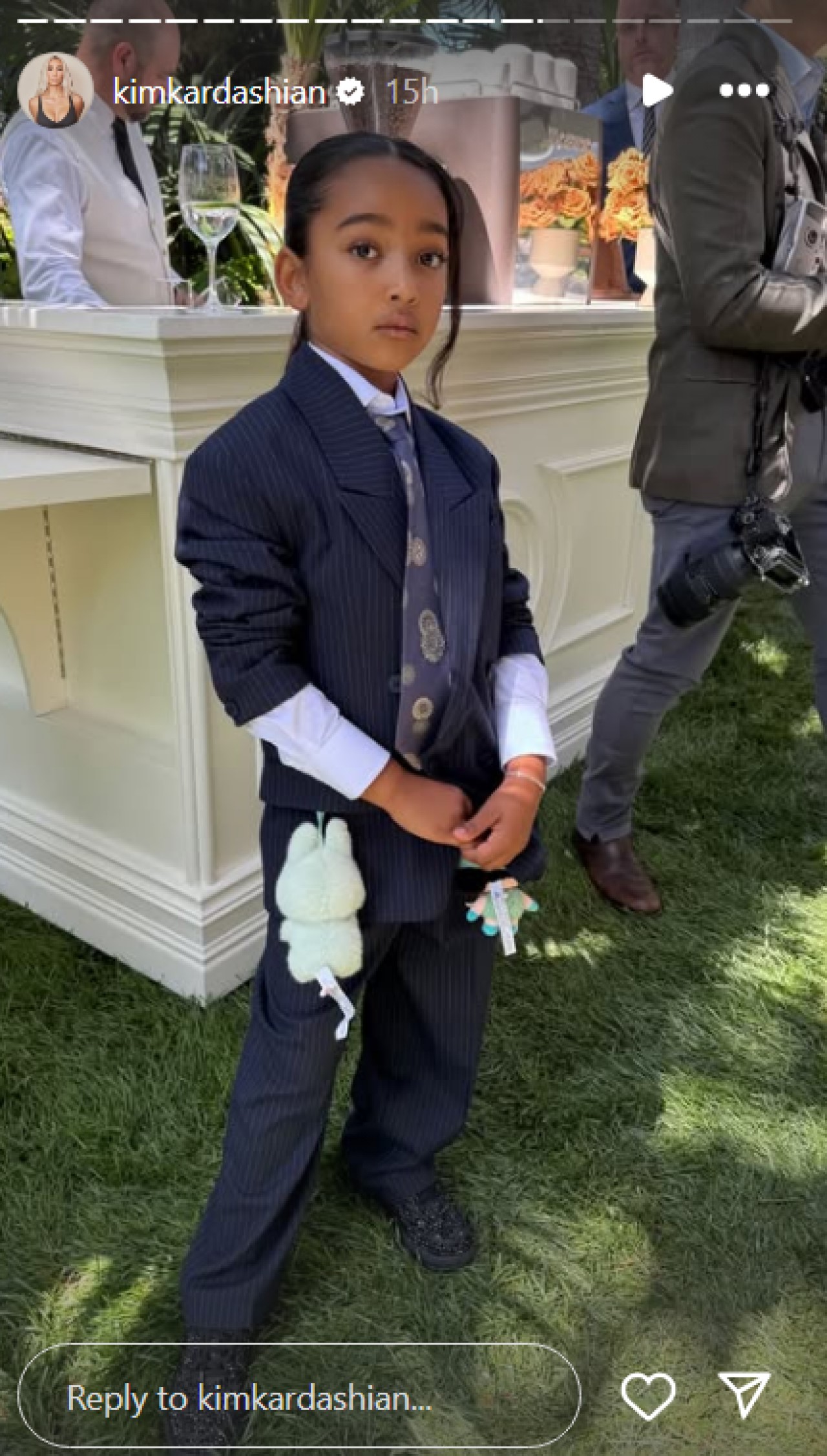 Chicago West on Kim Kardashian's Instagram stories.