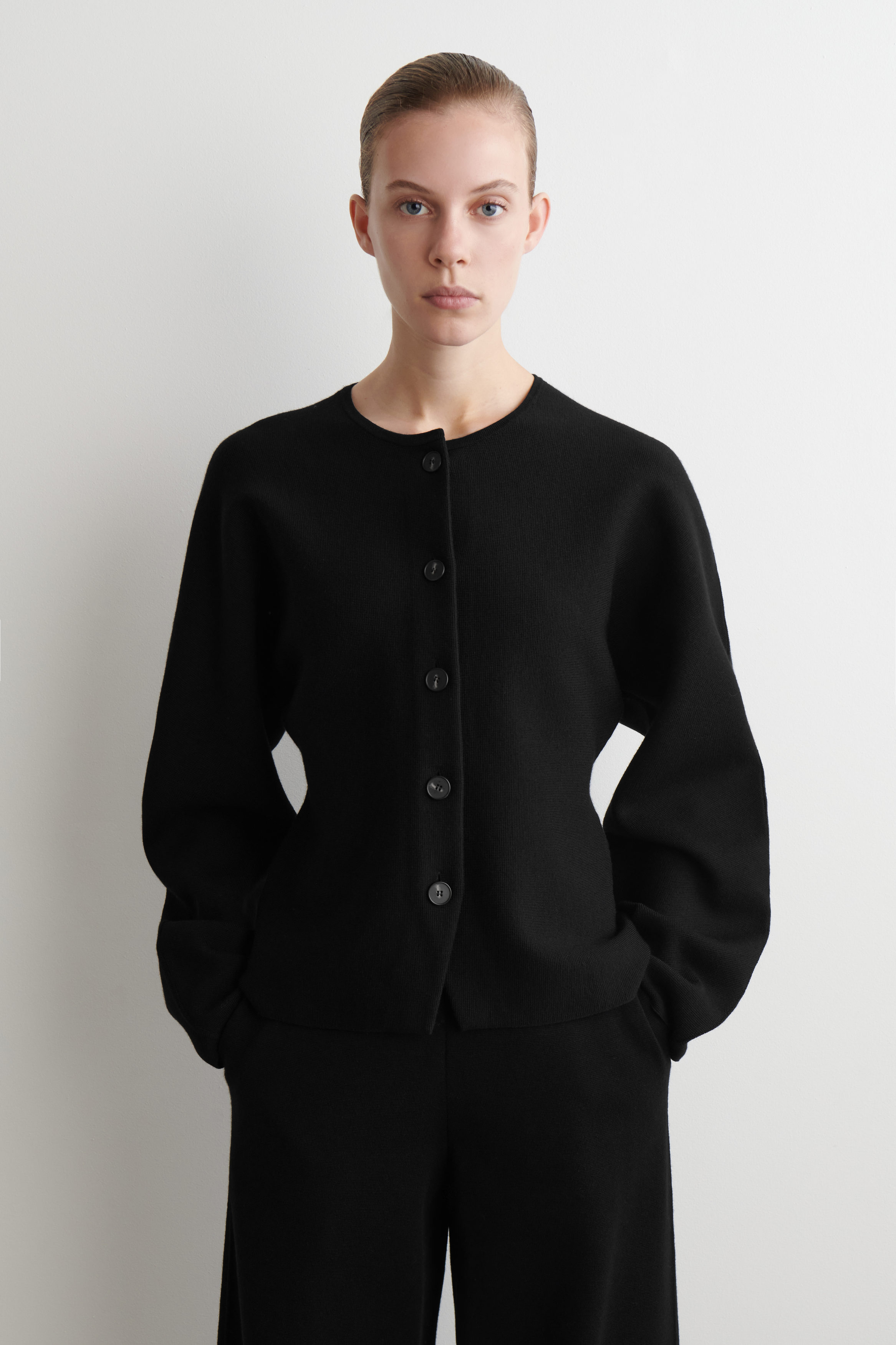 Sculpted Wool Cardigan