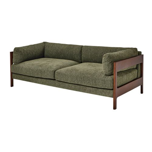 Myra Fabric 3 Seater Sofa - Green