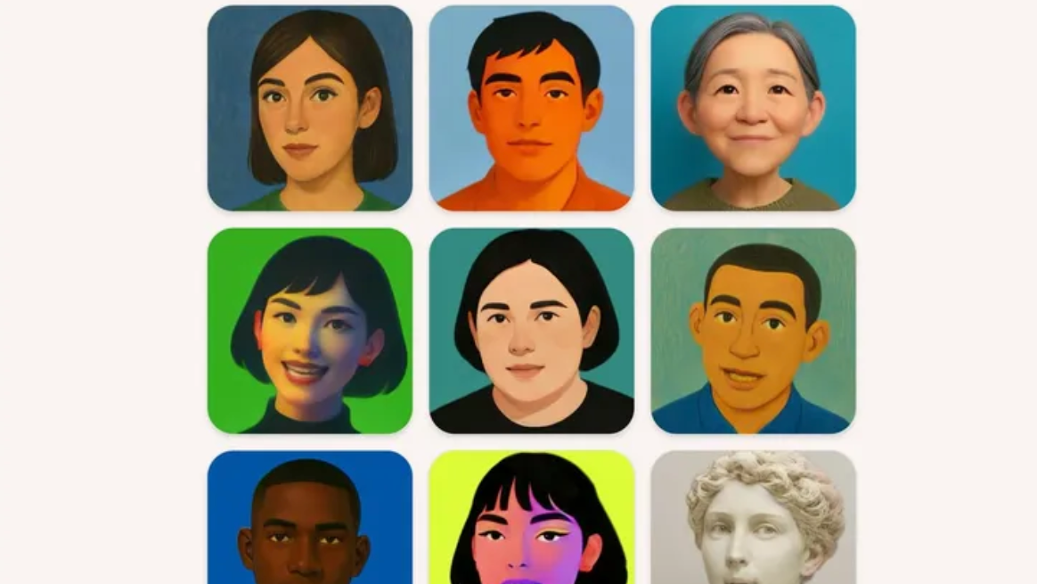 A screenshot of Microsoft Copilot Live Portraits