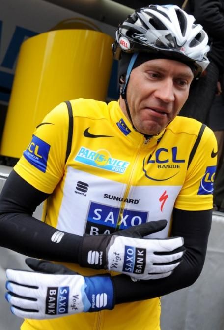 Jens Voigt (Saxo Bank) leads the race in 2010