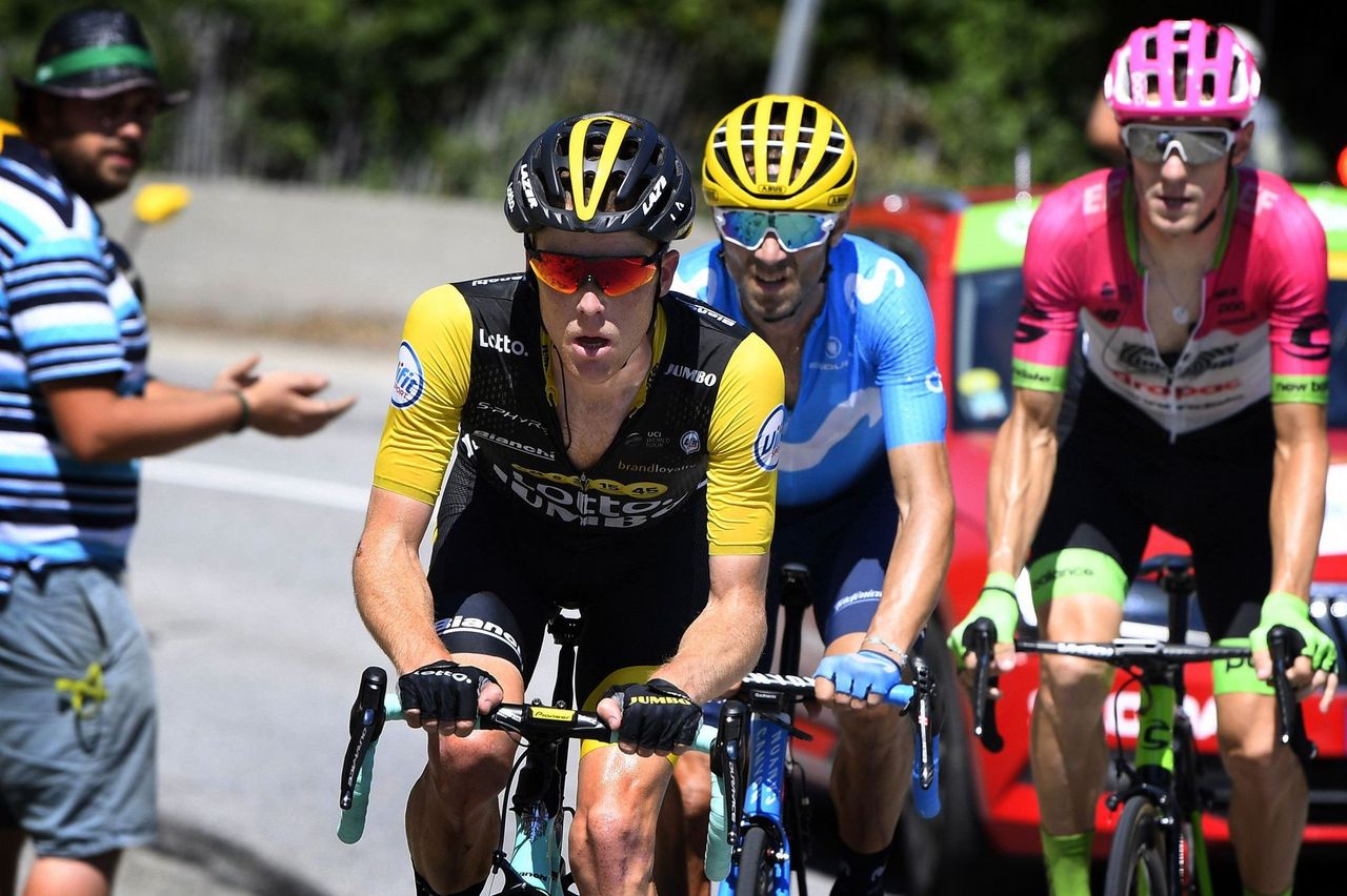 Steven Kruijswijk (LottoNl-Jumbo) on the attack