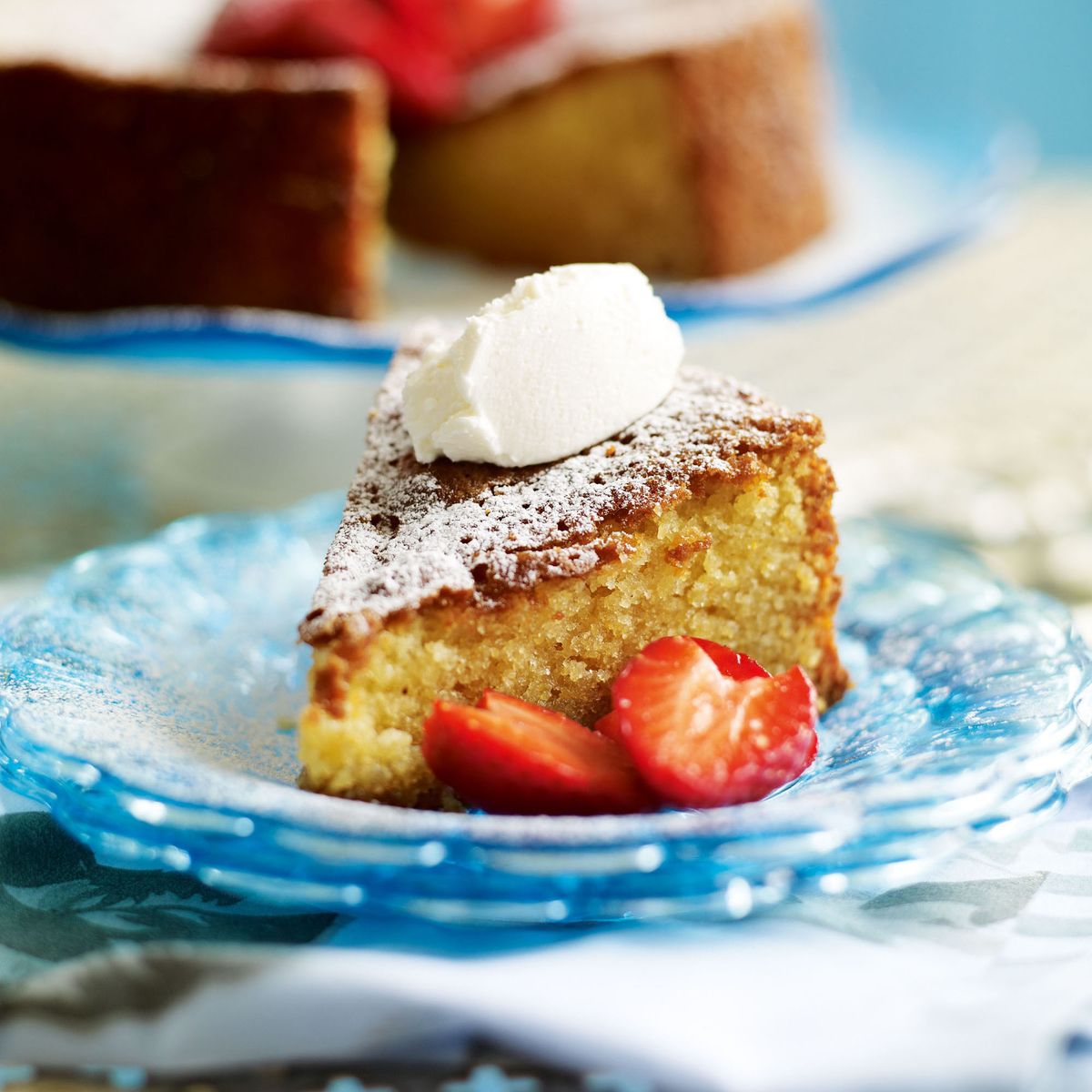 Almond, Polenta and Honey Cake Dessert Recipes Woman & Home