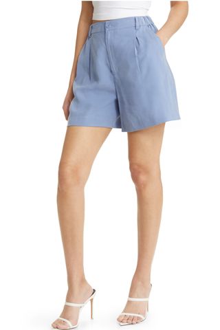 Open Edit Soft Pleated Shorts