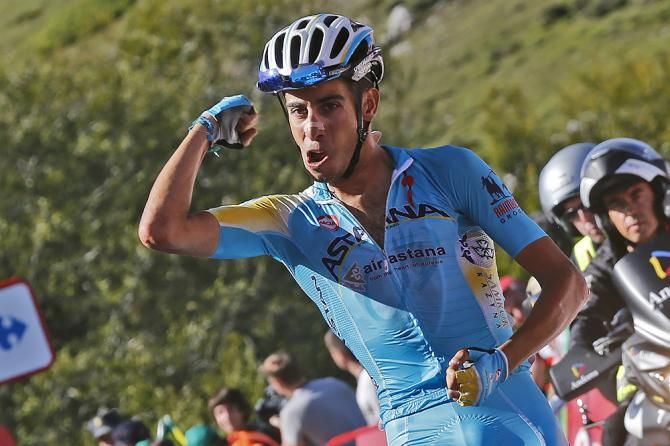 Fabio Aru (Astana) wins the Vuelta a Espana stage 11