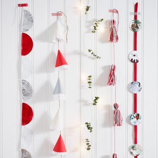 DIY paper Christmas garlands