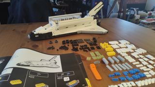 Lego NASA Space Shuttle Discovery - build in progress