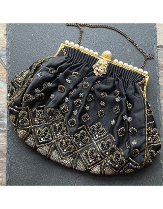 Vintage , 1940s Beaded Bag