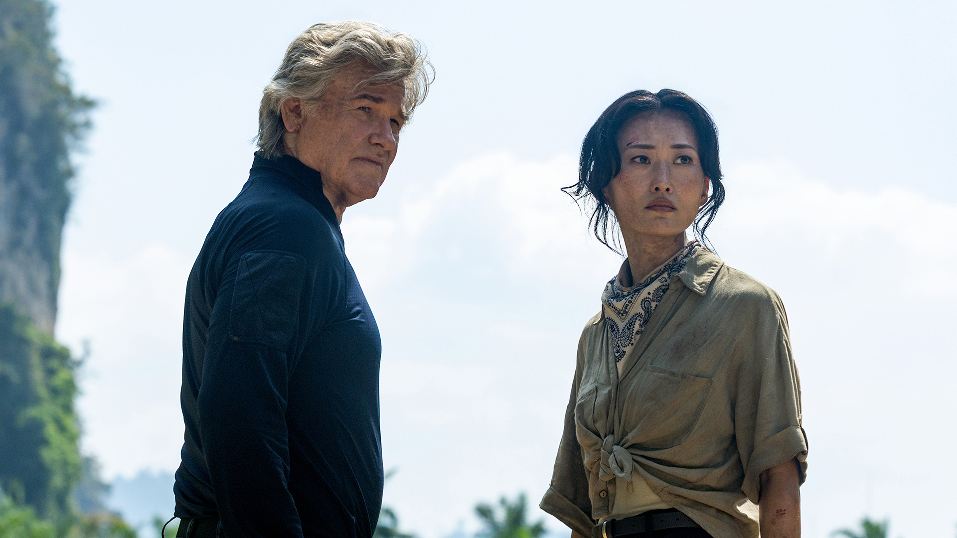 Lee and Keiko on Skull Island in Monarch: Legacy of Monsters season 2 episode 10