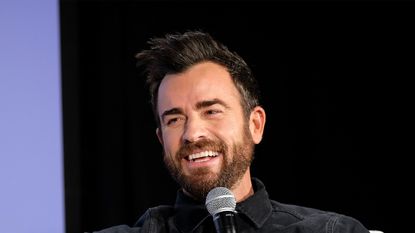NEW YORK, NY - MAY 20: Actor Justin Theroux speaks onstage during "Getting Curious With Jonathan Van Ness Live" at Day Two of the Vulture Festival Presented By AT&T at Milk Studios on May 20, 2018 in New York City. (Photo by Bryan Bedder/Getty Images for Vulture Festival)