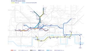 London Tube map with mobile connectivity