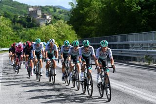Bora-Hansgrohe on stage 10 of the 2021 Giro d'Italia