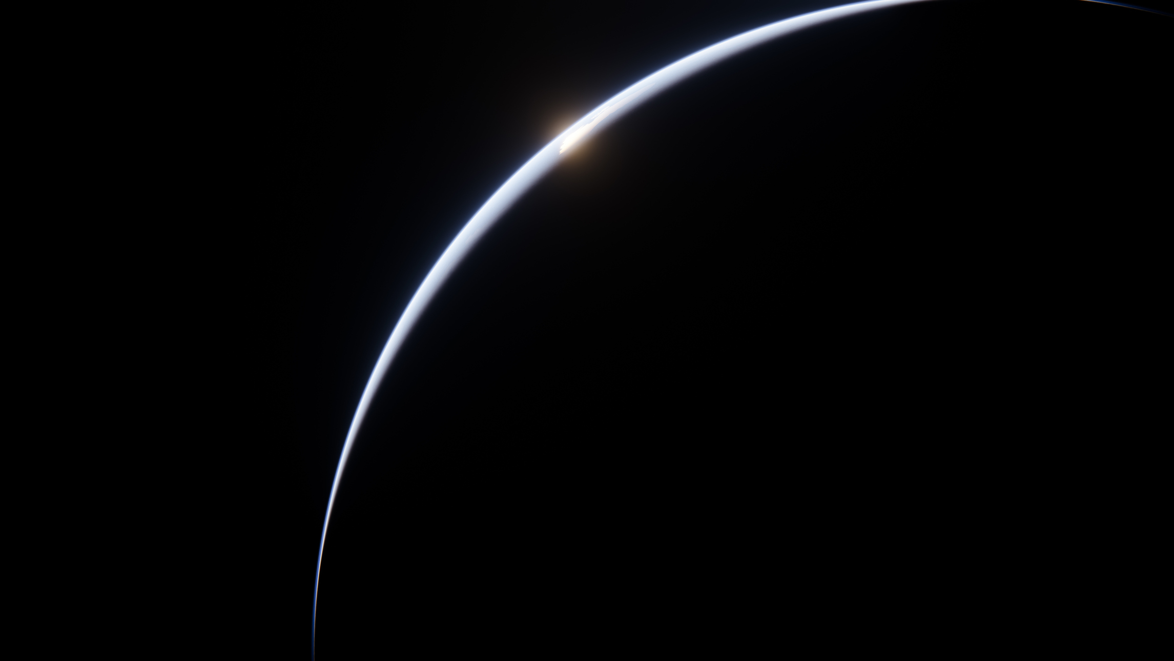 Earth sunrise seen from space