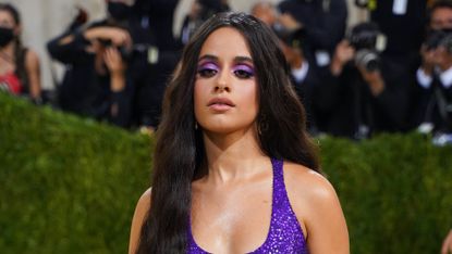 Camila Cabello attends 2021 Costume Institute Benefit - In America: A Lexicon of Fashion at the Metropolitan Museum of Art on September 13, 2021 in New York City. Camila Cabello hair