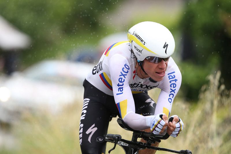 Rigoberto Uran is back in contention for a podium place after the time trial