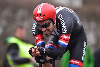 Tom Dumoulin (Giant-Alpecin) was second in the Romandie prologue time trial