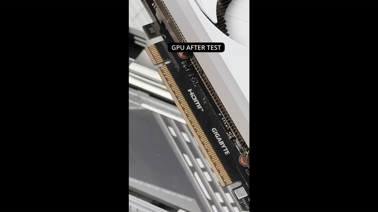 Gigabyte pokes fun at Asus’ GPU-scratching quick-release mechanism — undamaged GPU connector even after 100 insertions