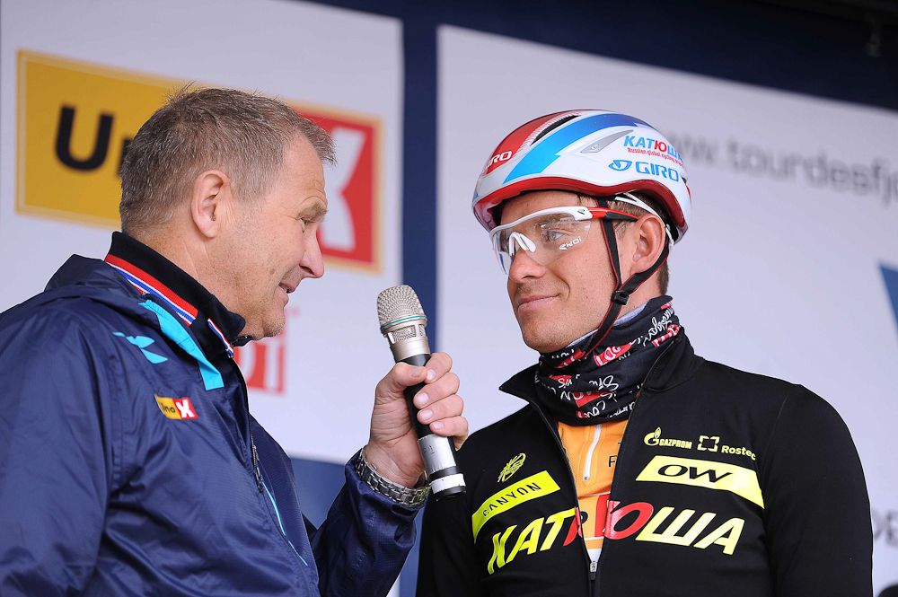 Alexander Kristoff at sign in before the race.