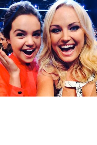 Malin Akerman And Bailee Madison Show Off Teethy Grins In The Audience