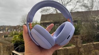 Logitech G325 gaming headset (in purple)