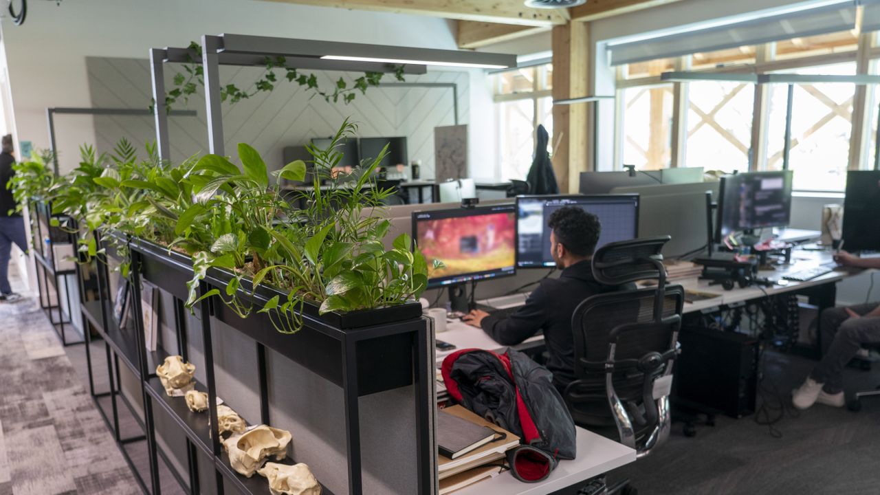The new Barn X studio at Rare in the UK, a sustainability-led new design building at the Sea of Thieves developer