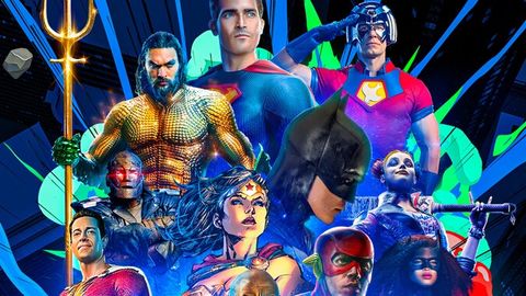 DC Fandome 2021 poster excerpt featuring the many heroes and villains we'll hear about