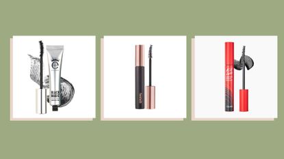 Collage of three of the best Korean mascaras from Eyeko, Heimish and Clio