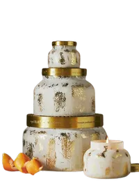 Capri Blue Volcano Gold Selenite Glass Jar Candle | was £36, now £27 at Anthropologie