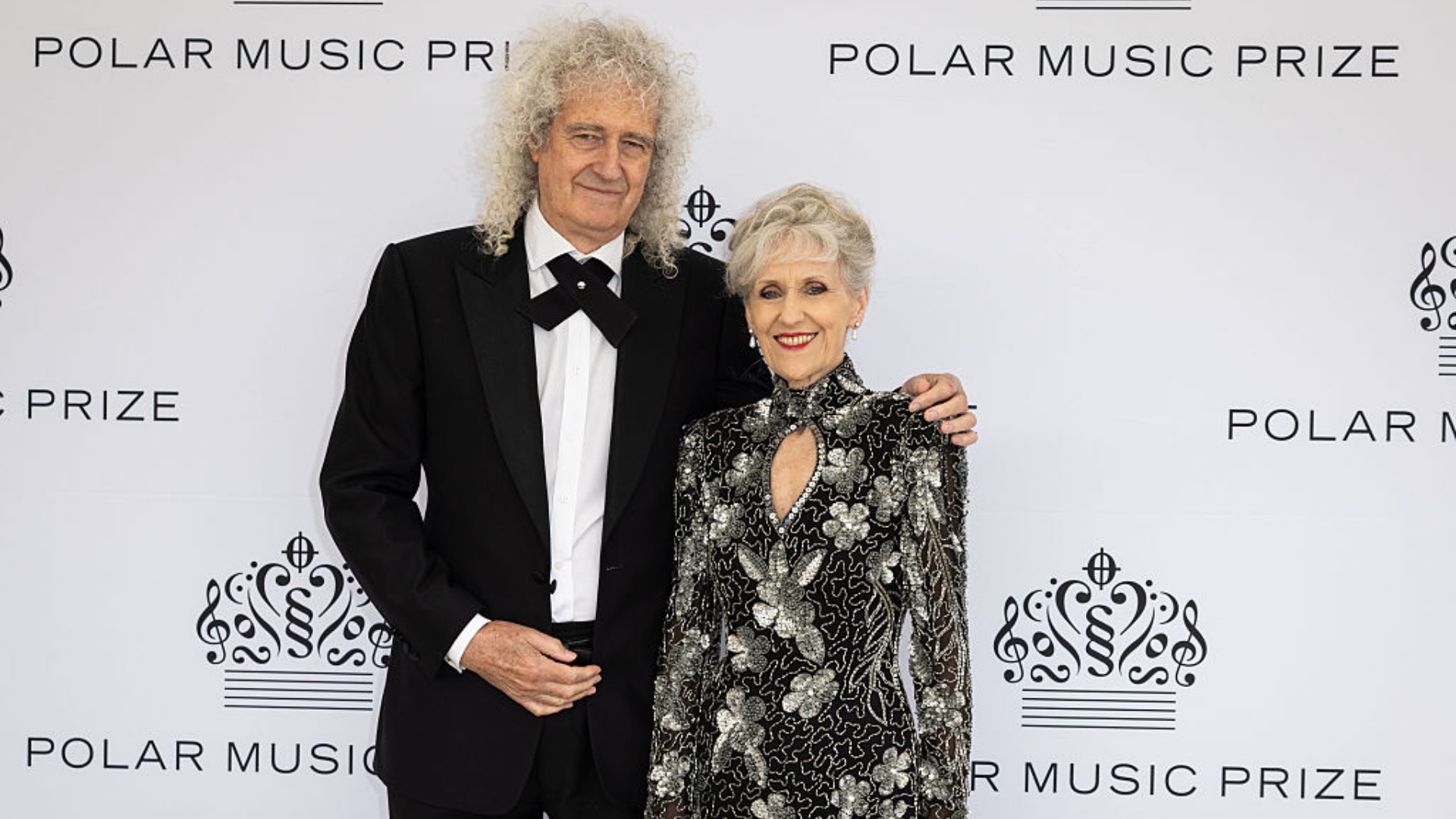 Brian May of Queen and wife Anita Dobson attend the Polar Music Prize 2025