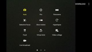 Galaxy Note 7 camera interface