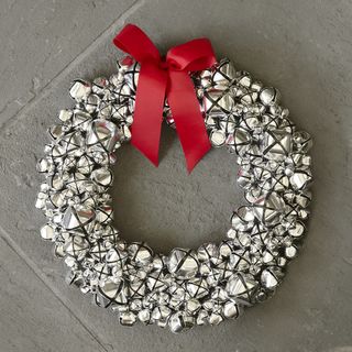 jingle bell wreath from williams sonoma