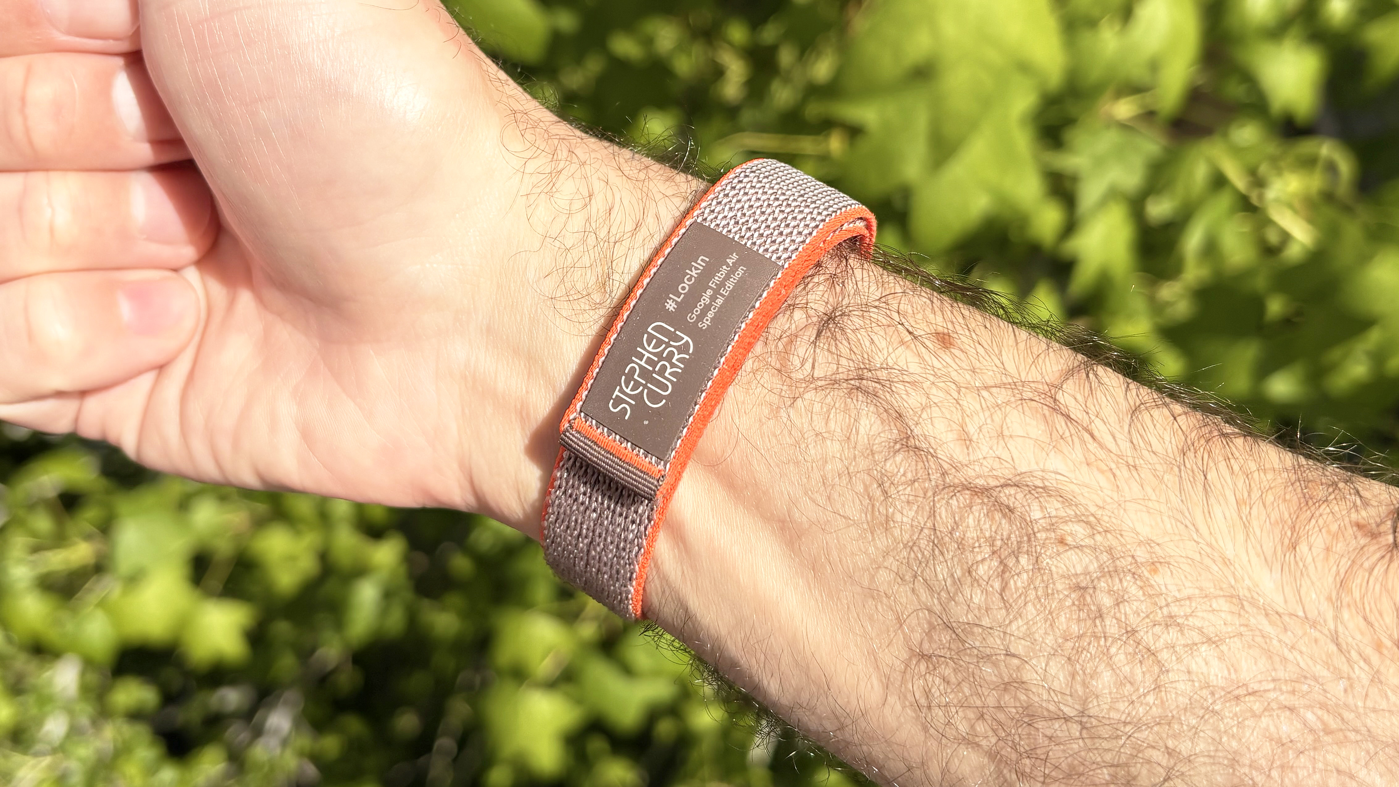Close-up of the Fitbit Air