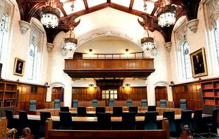 Courtroom 1 of The Supreme Court of the United Kingdom, London, UK