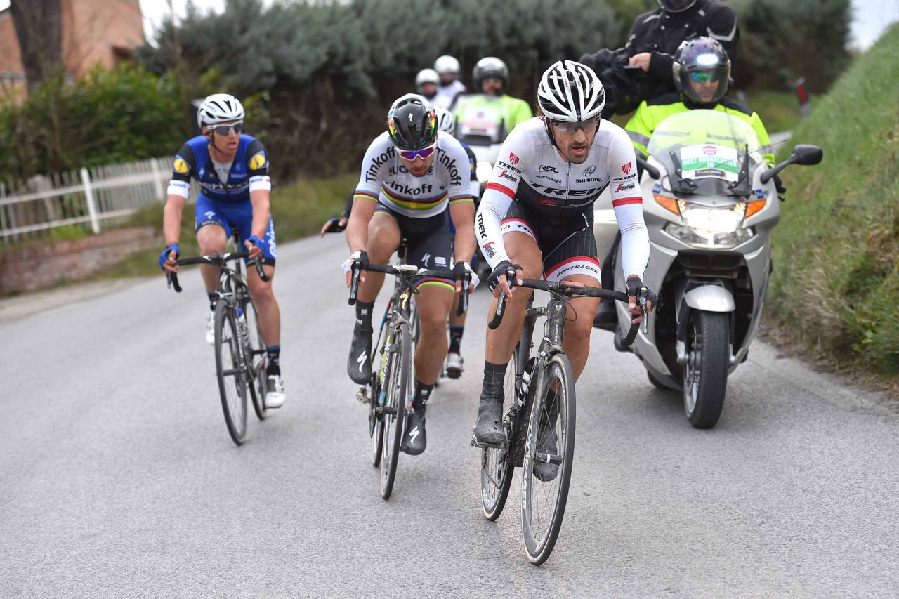 Fabian Cancellara makes a move