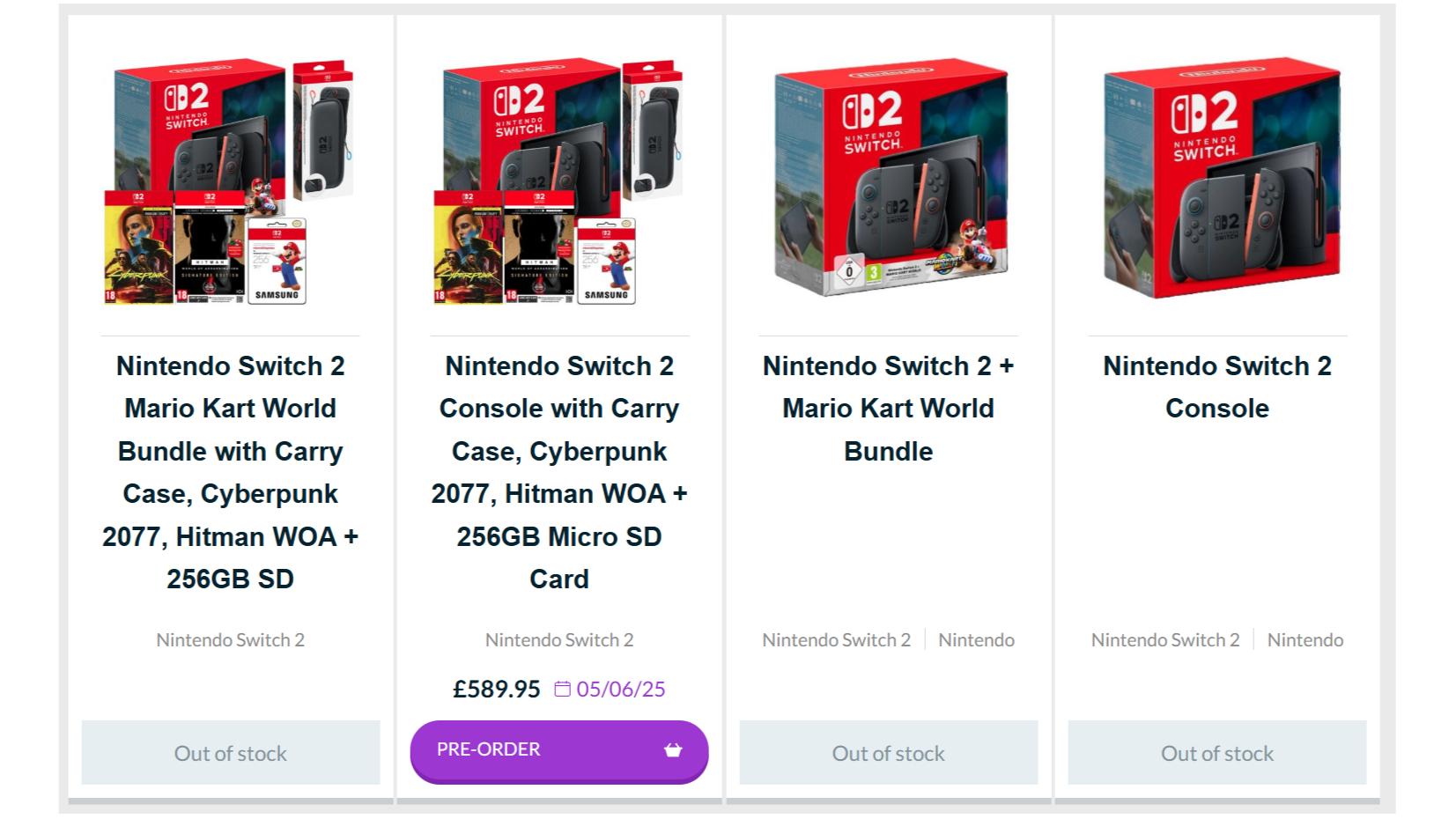 The Game Collection Switch 2 pre-orders