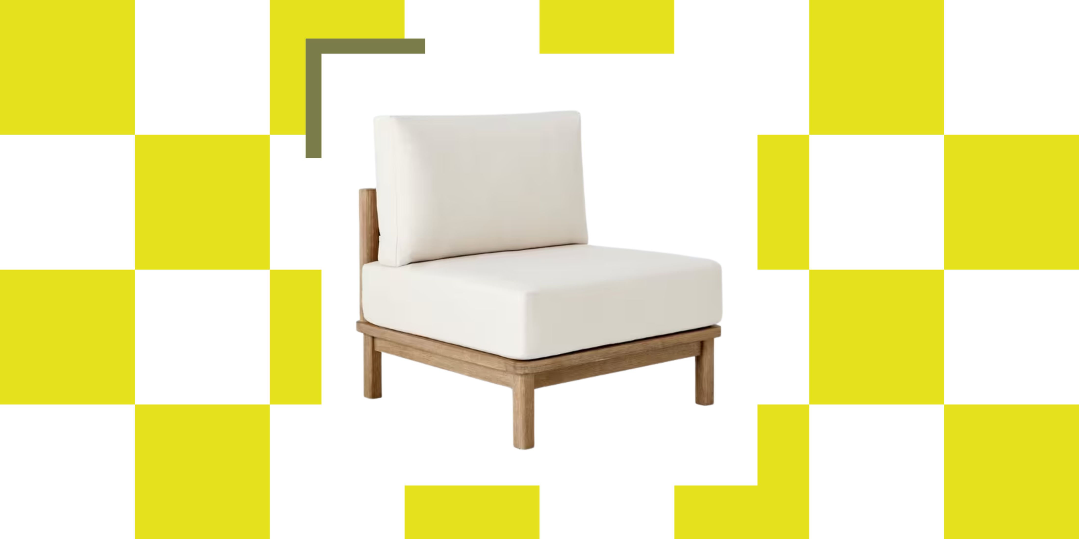 John Lewis garden chair in cream