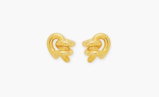 Expansion earring in 18-ct gold plated in sterling silver